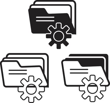 data management icon on white background. data management sign. flat style. vector