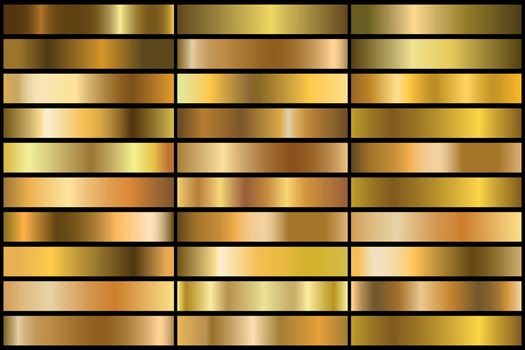 gold gradients vector illustration