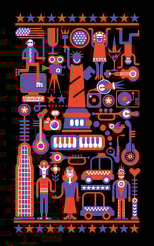 U.S.A Independence Day vector