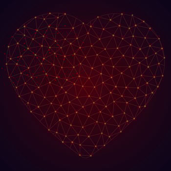 Abstract heart vector illustration