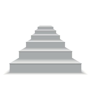 white stairs vector illustration