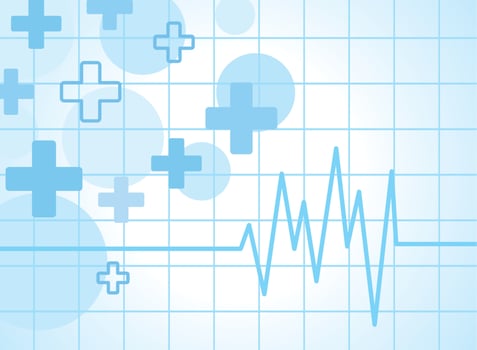 health background with heartbeat vector