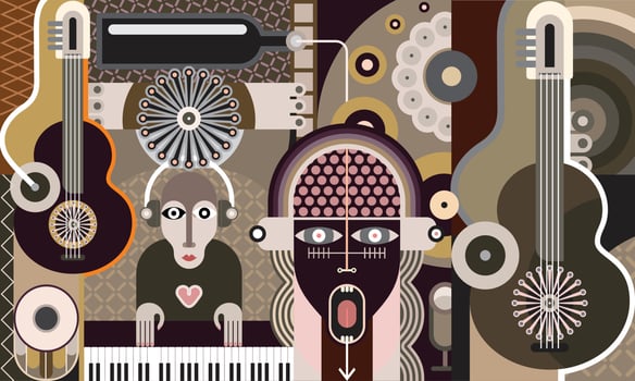 Rock Concert vector illustration