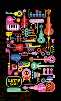 Musical Instruments And Equipment vector