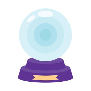 magic crystal ball vector