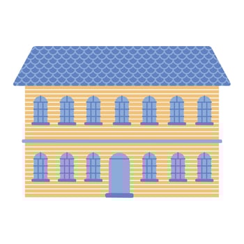 governament building front facade vector