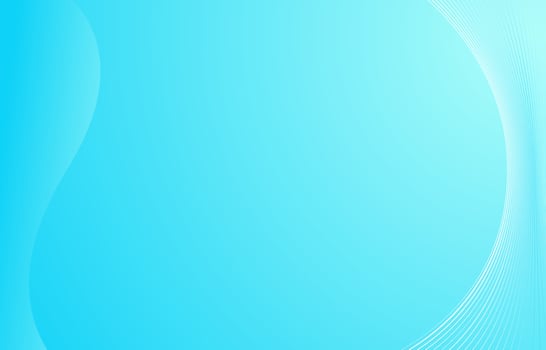 Abstract blue wave with white curved lines background for digital network presentation template design vector