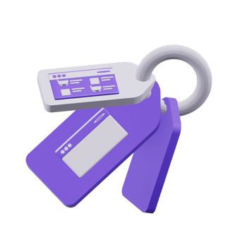 Key Marketing 3D Illustrations png