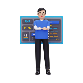 3d web development illustration png