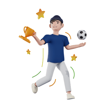 Football Boy Sport 3D Illustrations png