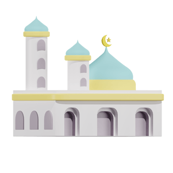 Mosque Ramadhan 3D Illustrations png