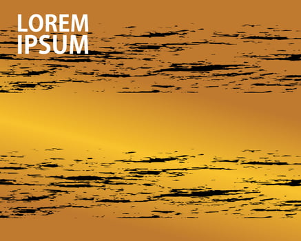 Gold texture splash paint for background. Sketch surface to create distressed effect vector