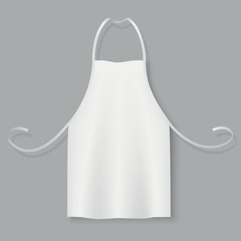 llustration of chef apron over grey background vector