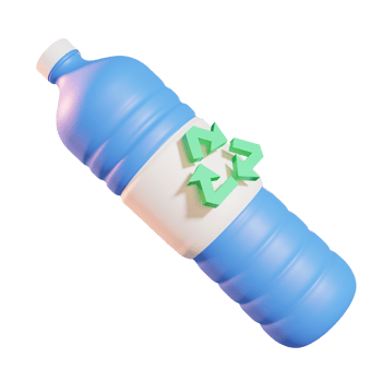 Recycle Bottle Earth Day 3D Illustrations png