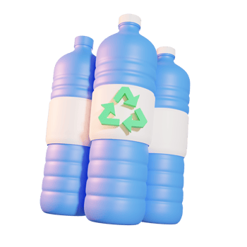 Recycle Bottle Earth Day 3D Illustrations png