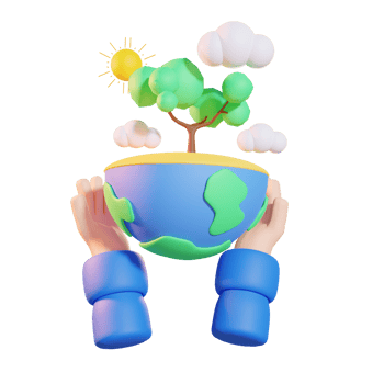 Earth Day  3D Illustrations png