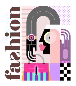 Stylish Woman vector fashion illustration