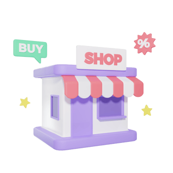 Shop Market E Commerce 3D Illustrations png