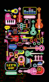 Musical Instruments And Equipment vector