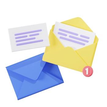 Envelope Education 3D Illustrations png