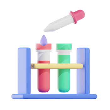 Science Lab Education 3D Illustrations png