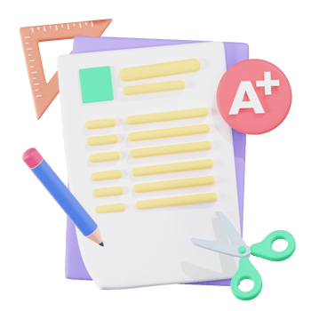 Exam Result Education 3D Illustrations png