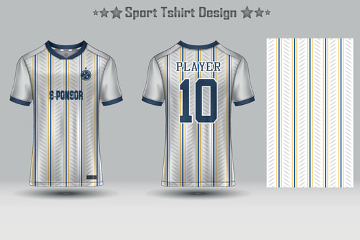 Football sport jersey mockup abstract geometric pattern t-shirt design vector