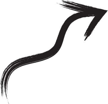 Black Painted Arrow png