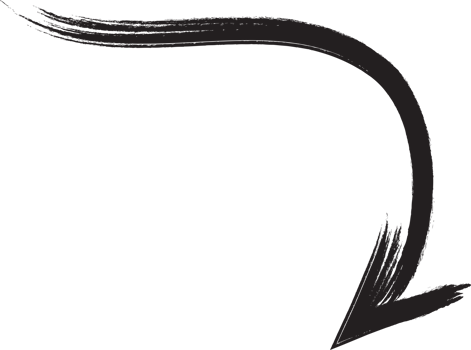 Black Painted Arrow png