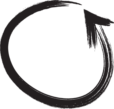 Black Painted Arrow png