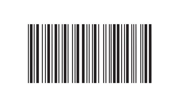 Simple fake bar code. vector illustration.
