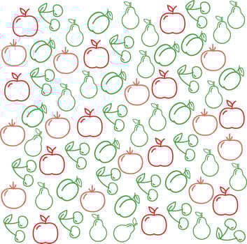 Fruits Pattern Background vector