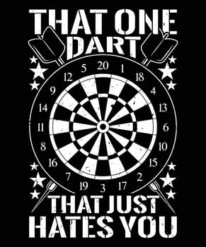 Dart aim target shooting graphic vector tshirt design