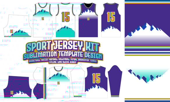utah jazz new jersey Printing Design pattern Sublimation Soccer Football Badminton vector