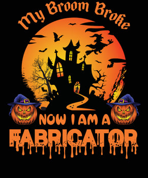 FABRICATOR T-SHIRT DESIGN FOR HALLOWEEN vector