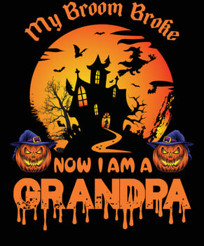 GRANDPA T-SHIRT DESIGN FOR HALLOWEEN vector