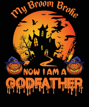 GODFATHER T-SHIRT DESIGN FOR HALLOWEEN vector