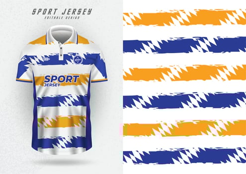 A white background with stripes of blue and yellow vector