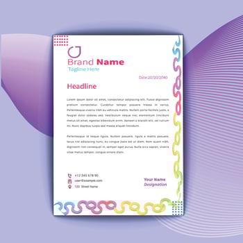 Business letterhead design for your business vector