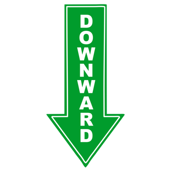 Downward Sign Board png