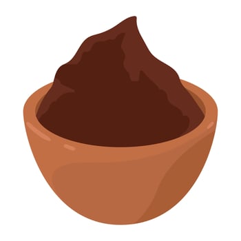 sweet chocolate cream vector