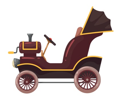 classic antique car vehicle vector