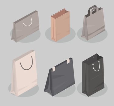 take away packaging mockup vector