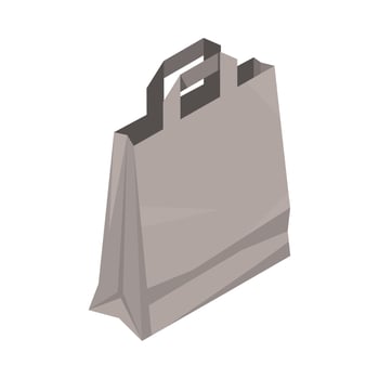 market take away bag vector