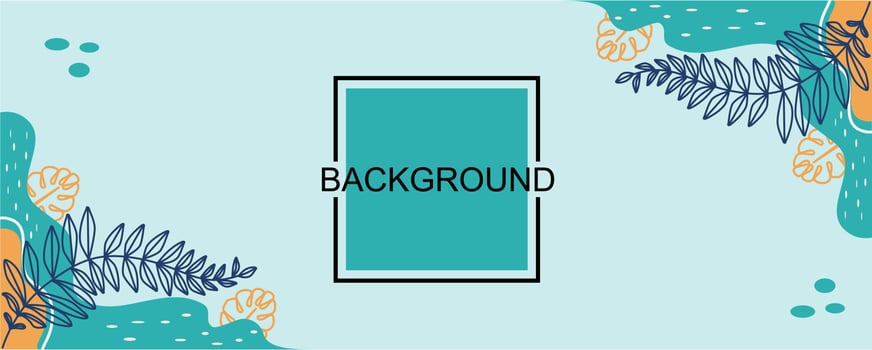 plant theme background vector and abstract