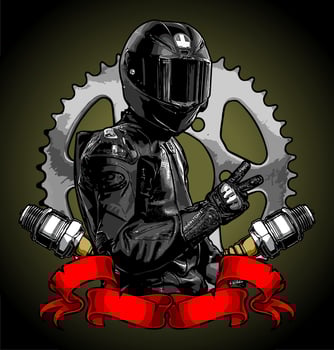 biker vector template