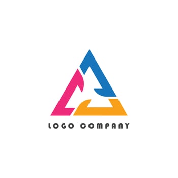 triangle logo vector illustration design template