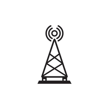 signaling pole icon vector
