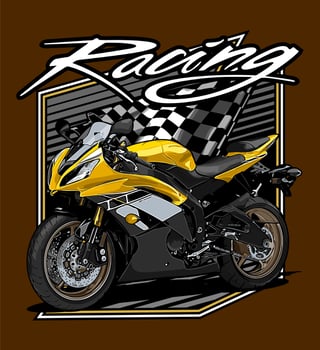 motorcycle vector template