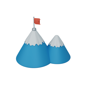 3d rendering success isolated useful for business, company, economy, corporate and finance design png